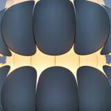 White metal pendant lamp from the mid-century by H. Zender for Temde.