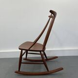 Mid-Century Rocking Chair by Illum Wikkelsø for Niels Eilersen