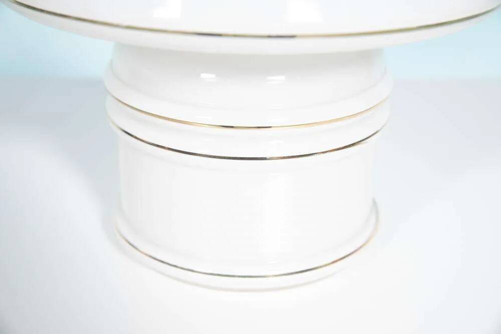 Vintage glass table lamp from the 70s, space age mushroom.