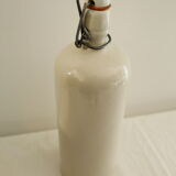 Glazed stoneware bottle - beige/cream