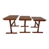 Danish Teak Nesting Tables, 1960s, Set of 3