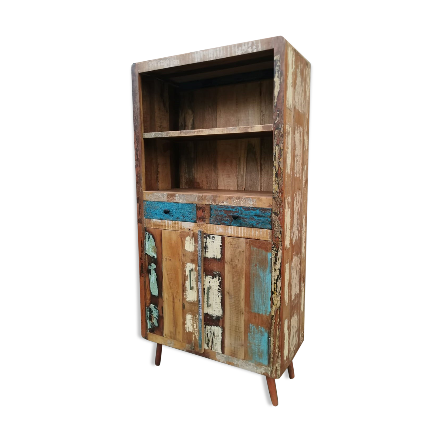 Unduly scanned wooden scandus recycled solid wood and cast iron handles