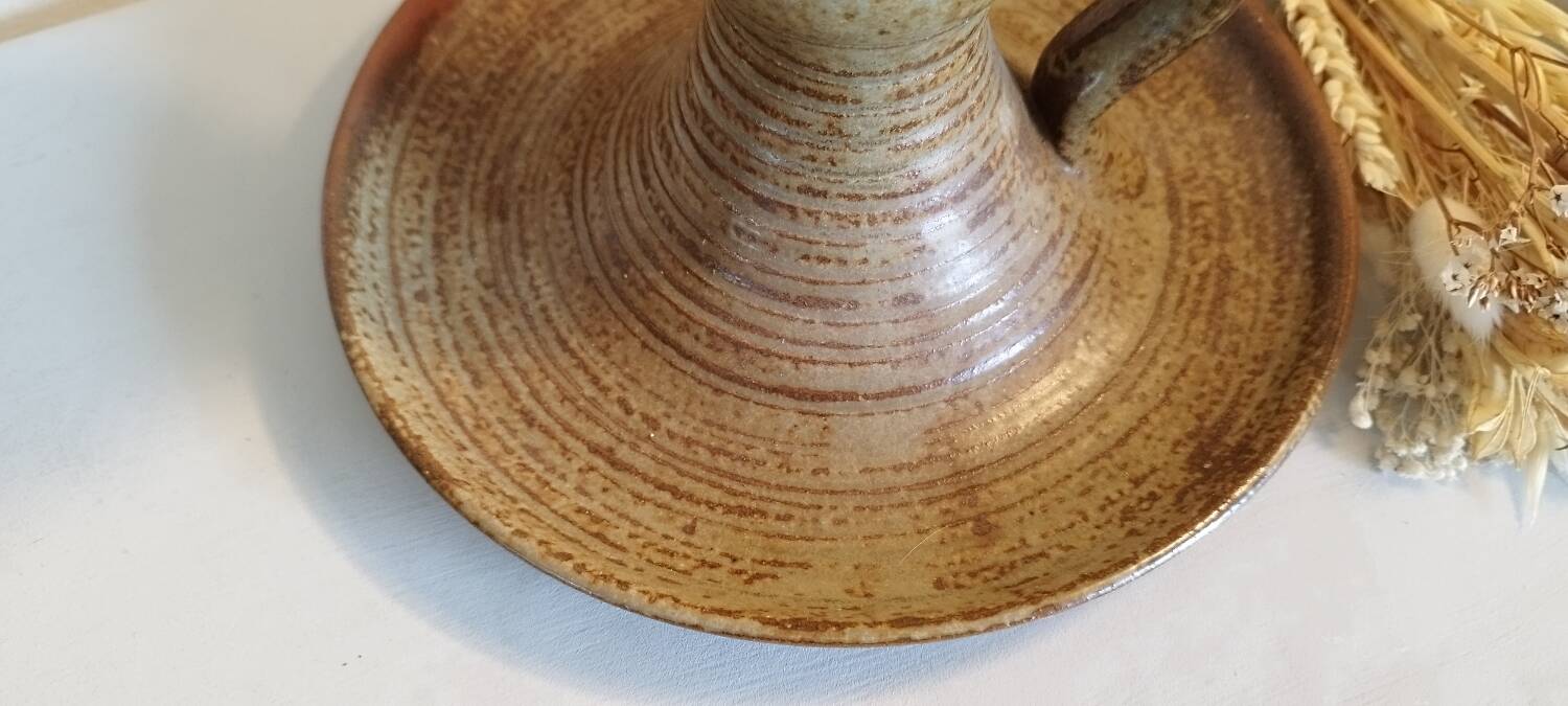 Kéraluc stoneware candlestick