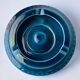 Manises blue ceramic ashtray, Spain, 1970s