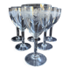6 Saint Louis wine glasses Manon service Pantograph engraving IV