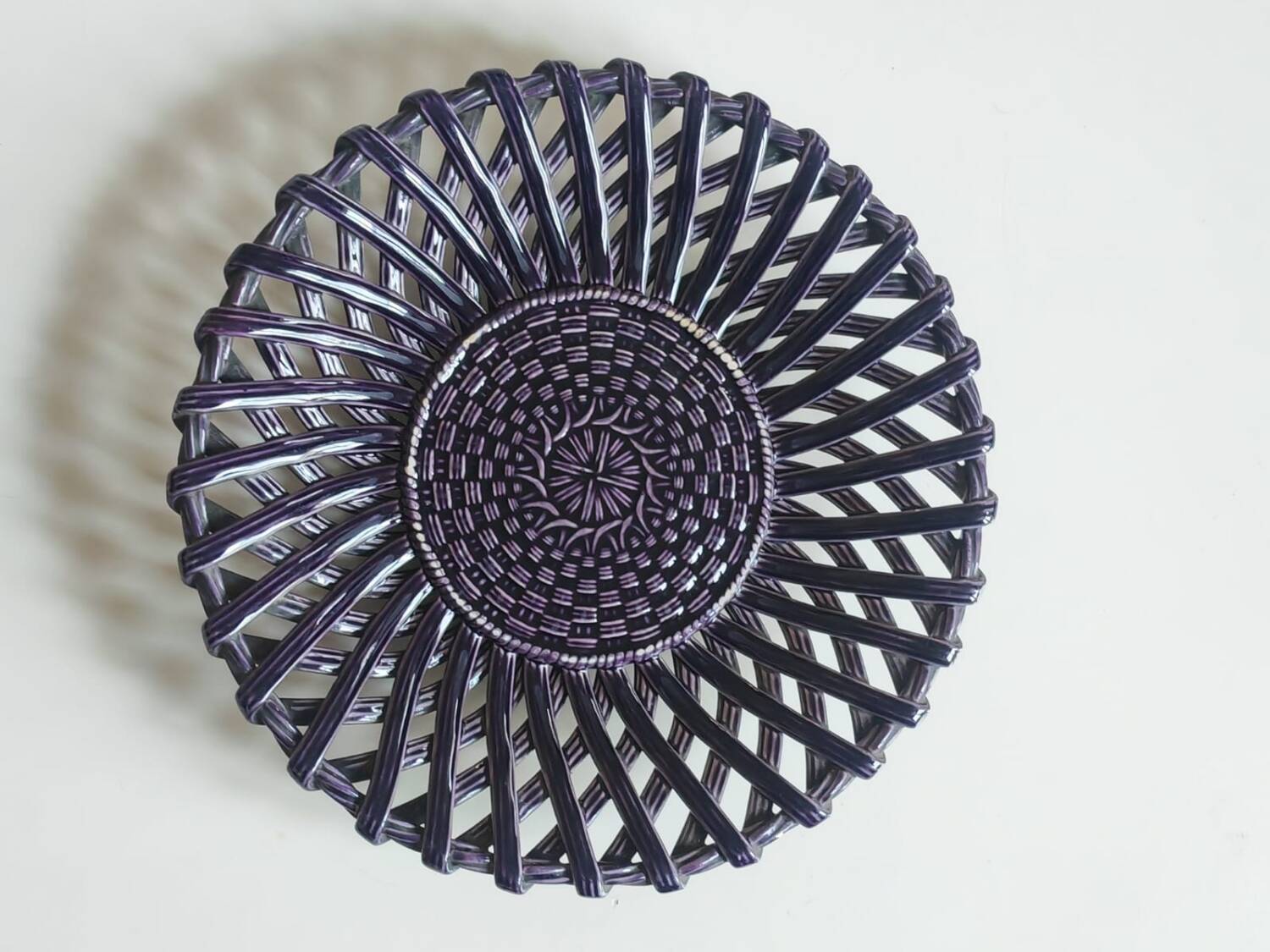 Sarreguemines Majolica dish