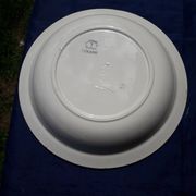 Plat rond creux en faïence de Badonviller modèle Louise diam 27 cm