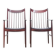 Pair of armchairs, side table, Danish in rosewood, Arne Vodder 1960.
