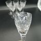Series of 6 Crystal Glasses of St. Louis signed chantilly style