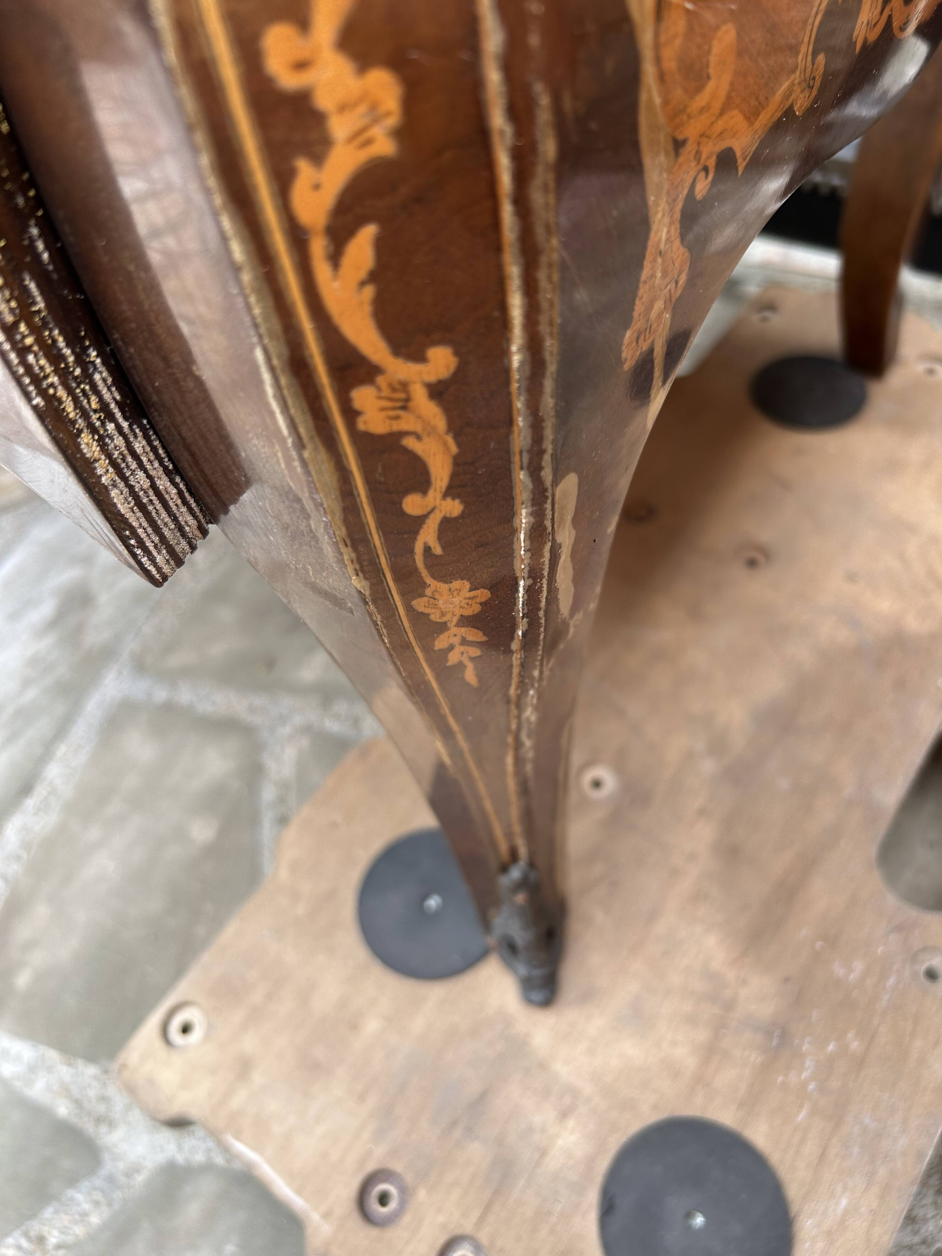 Marquetry desk from the 90s