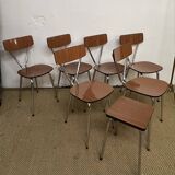 Tublac formica table and chairs set 1970