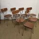 Ensemble table et chaises en formica Tublac 1970