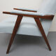 1950s highjack armchair light blue, completly restored