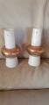 2 glass lampshades 1950