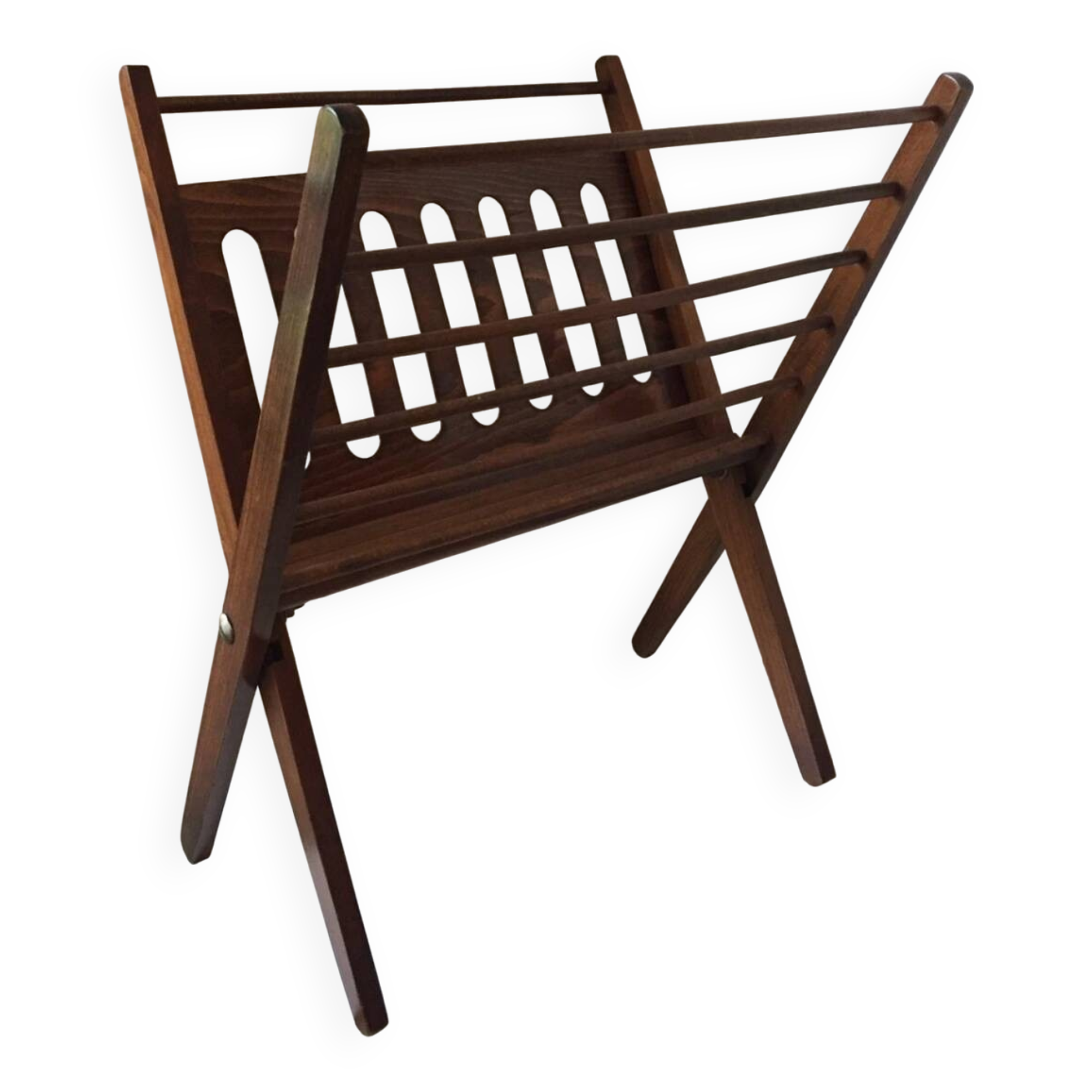 Cees Braakmann Vintage Foldable Magazine Rack 1960
