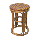 Rattan bamboo stool