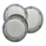 3 Flat plates Terre de fer Carina U&C Sarreguemines