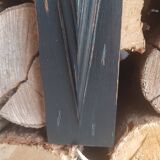 Black patinated rectangle woodwork