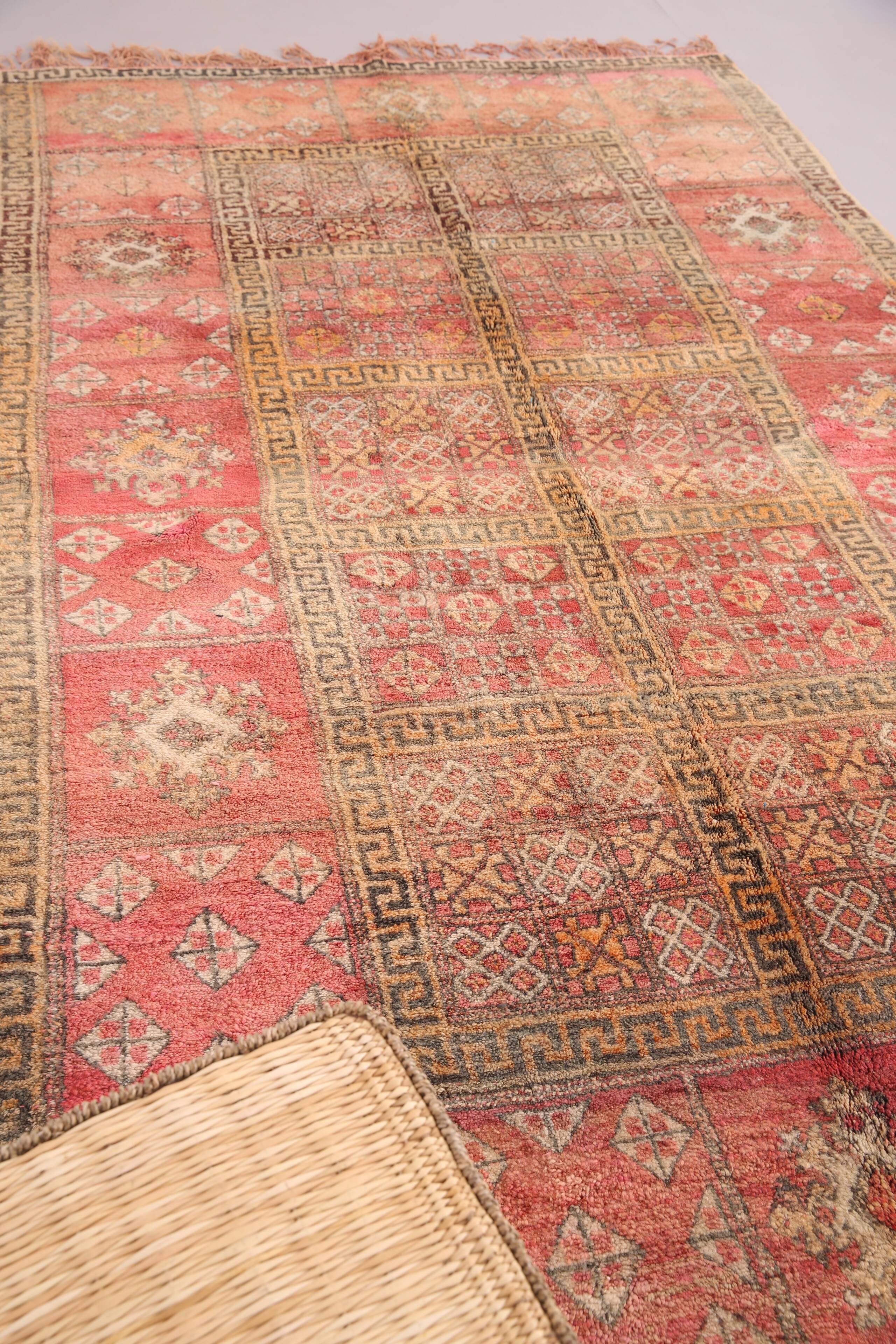Tapis marocain vintage fait main 177 x 321 cm - Tapis berbère marocain - Tapis en laine