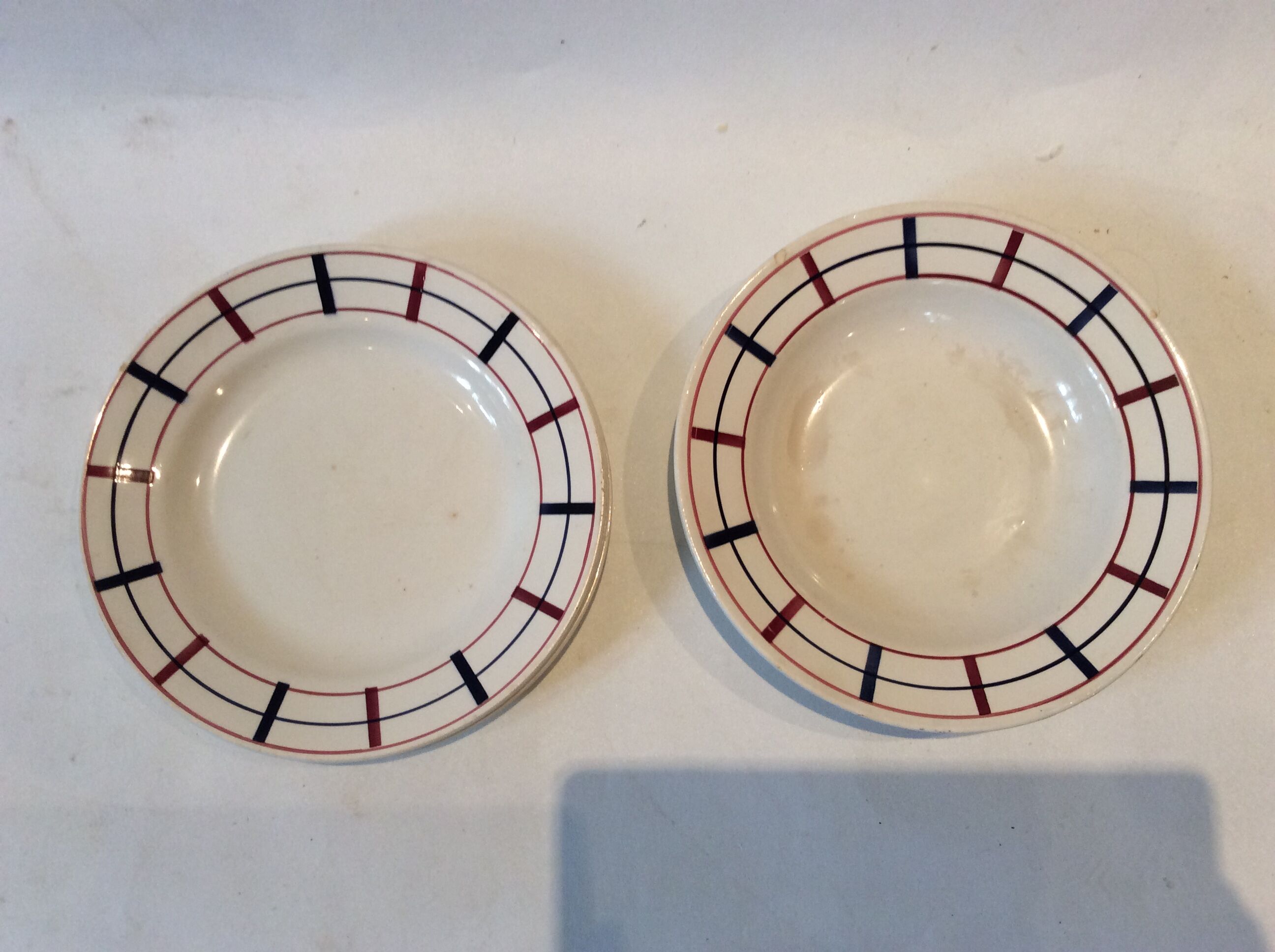 Vintage Basque style plates