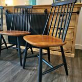 Series of 4 Scandinavian chairs