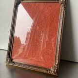 Metal gold & copper colored vintage picture frame brass