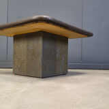 Vintage triangular Kingma style coffee table, 1970s