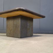 Vintage triangular Kingma style coffee table, 1970s