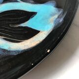 Set of six plates Vallauris the mermaids