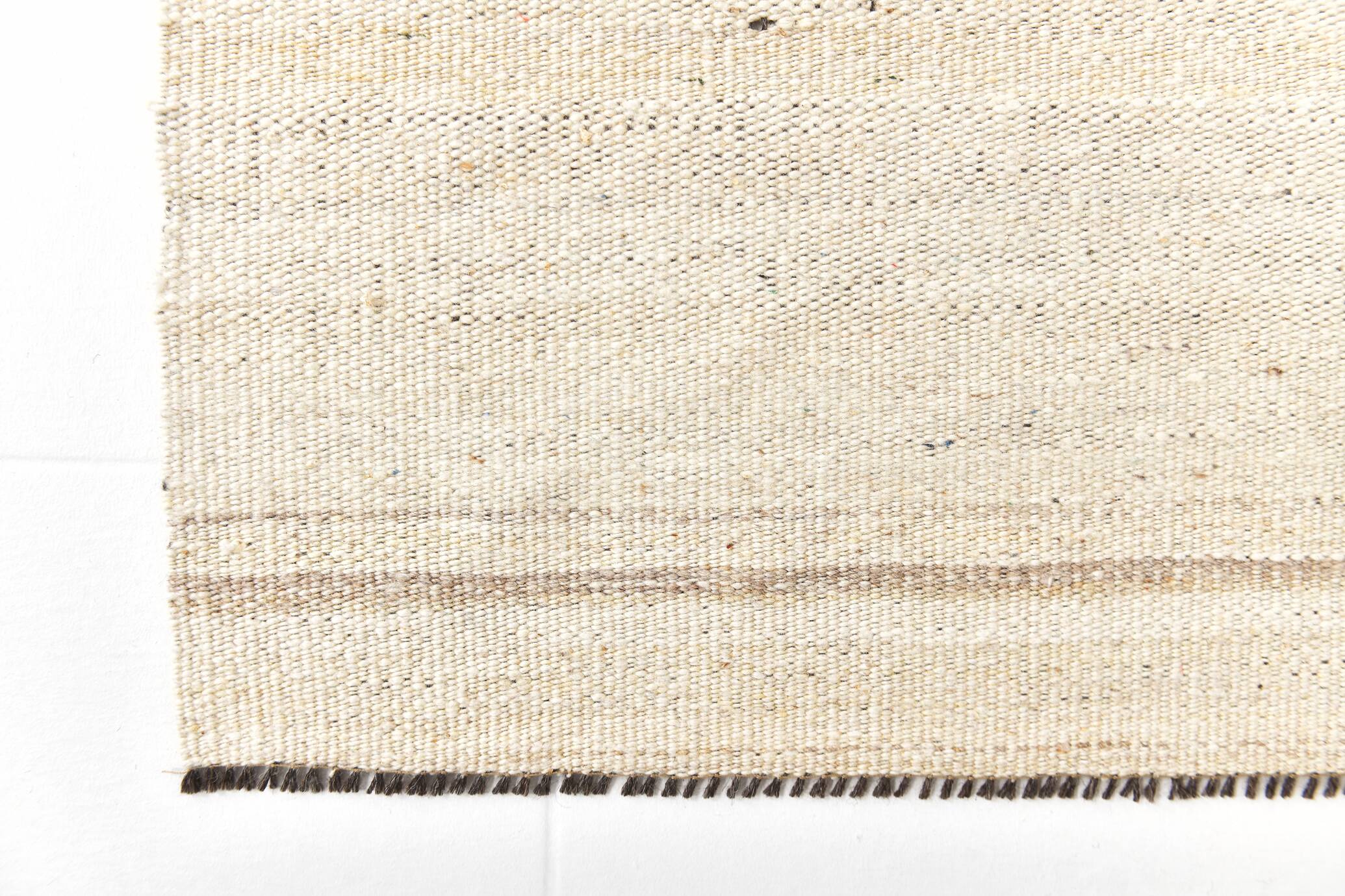 9x11 Beige & Light Brown Handwoven Kilim Rug For Living Room, 262x338 Cm