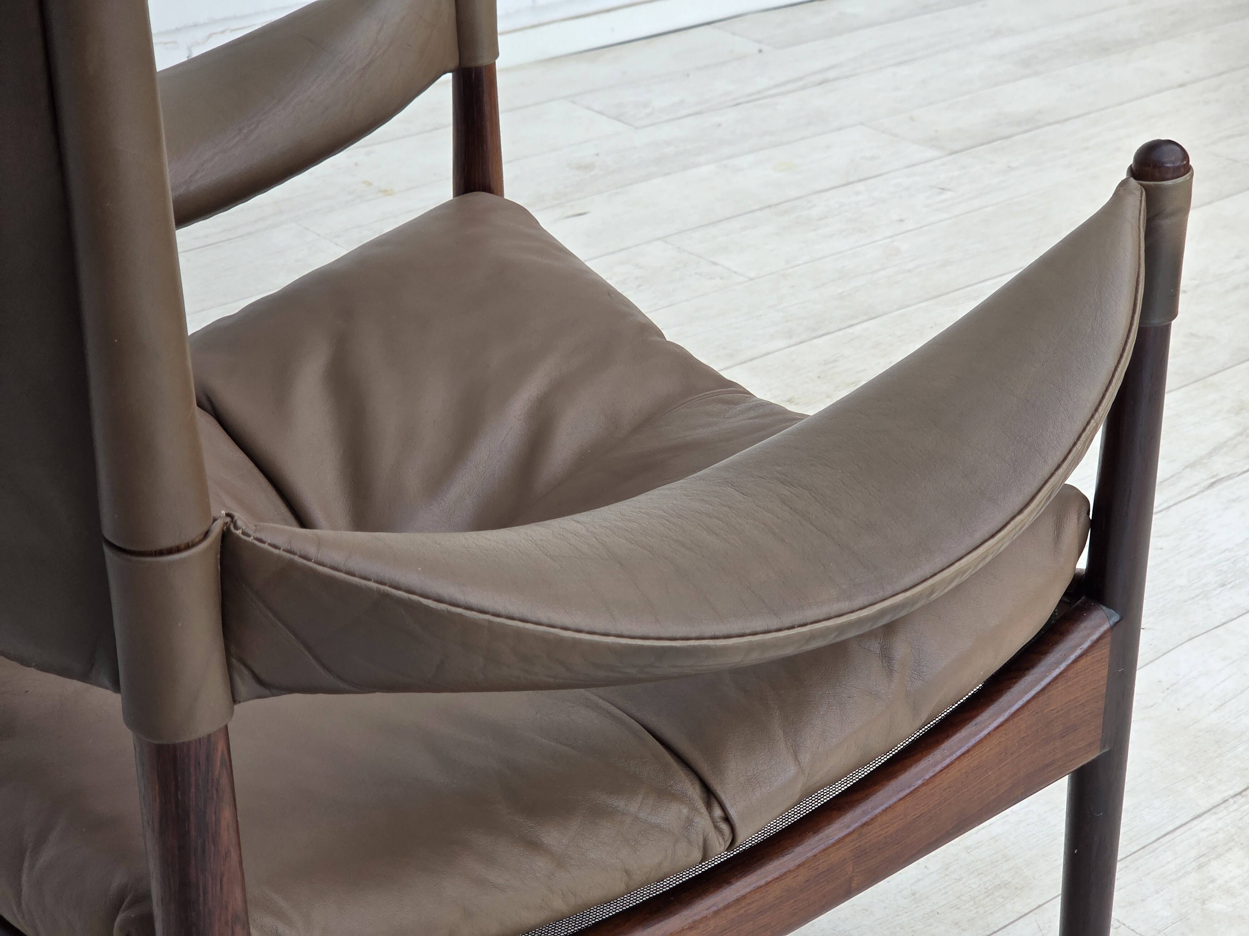 1970s, Danish design by Kristian Vedel, highback armchair model "Modus".