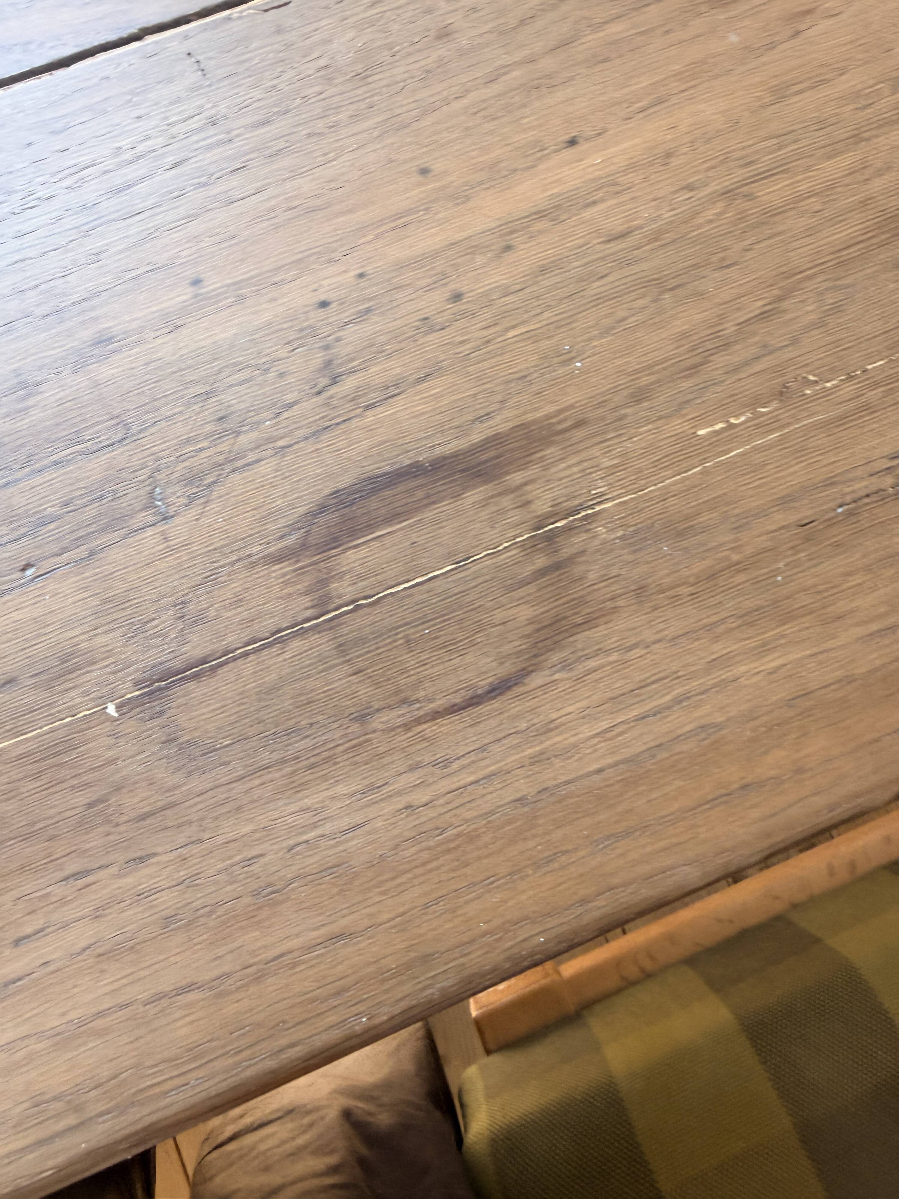 Ancienne table de ferme restaurée