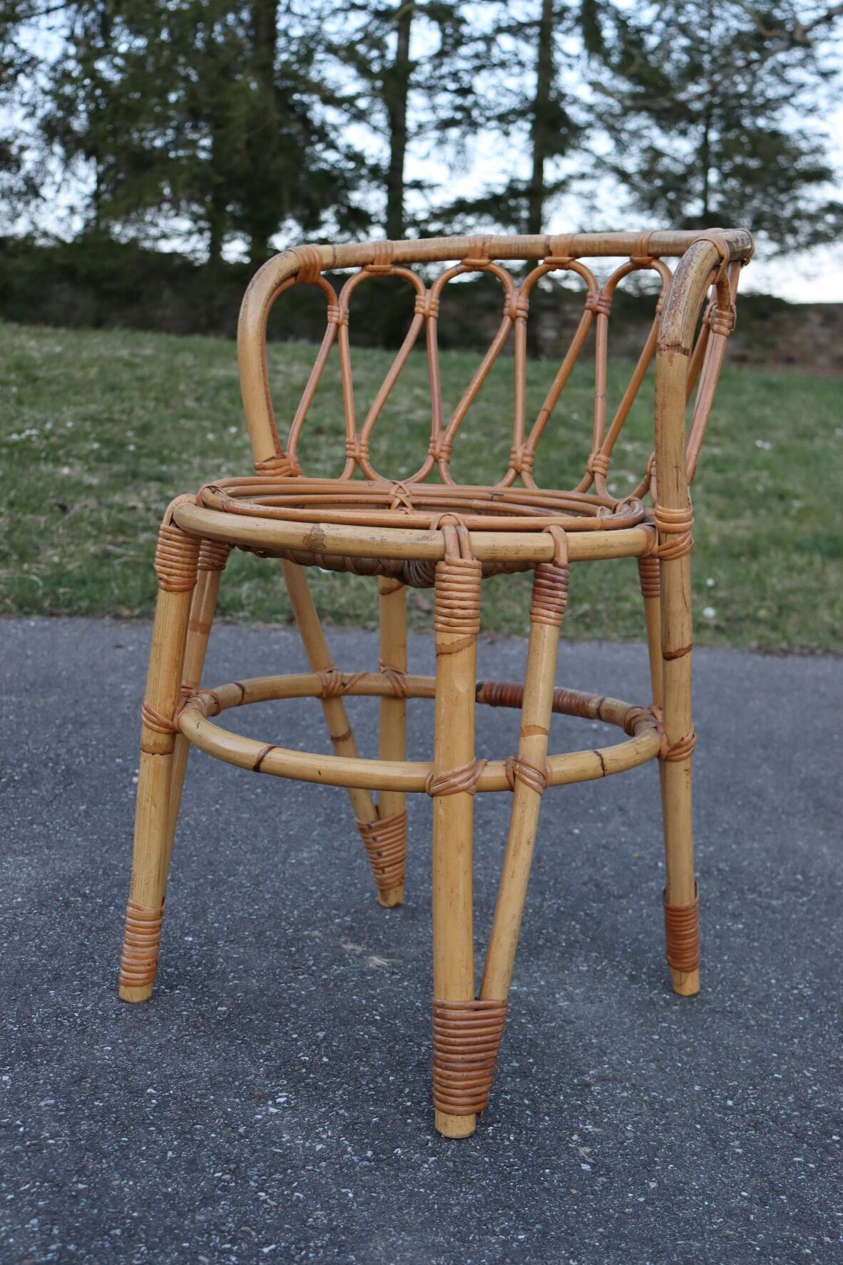 Rattan armchair