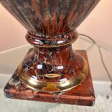 Luxury marbled ceramic lamp from the 80s