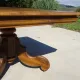 Square table in solid walnut