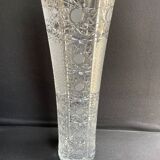 Carved crystal vase - Mid-twentieth century
