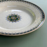 Plat creux U & Cie Sarreguemines modèle Myosotis