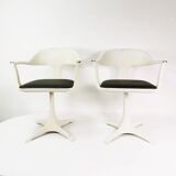 A pair of Space age chairs, Interlubke, designed by Konrad Schafer, Germany, 1960s.