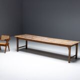 Rustic Primitive Farmhouse Dining Table, France, 19th Century