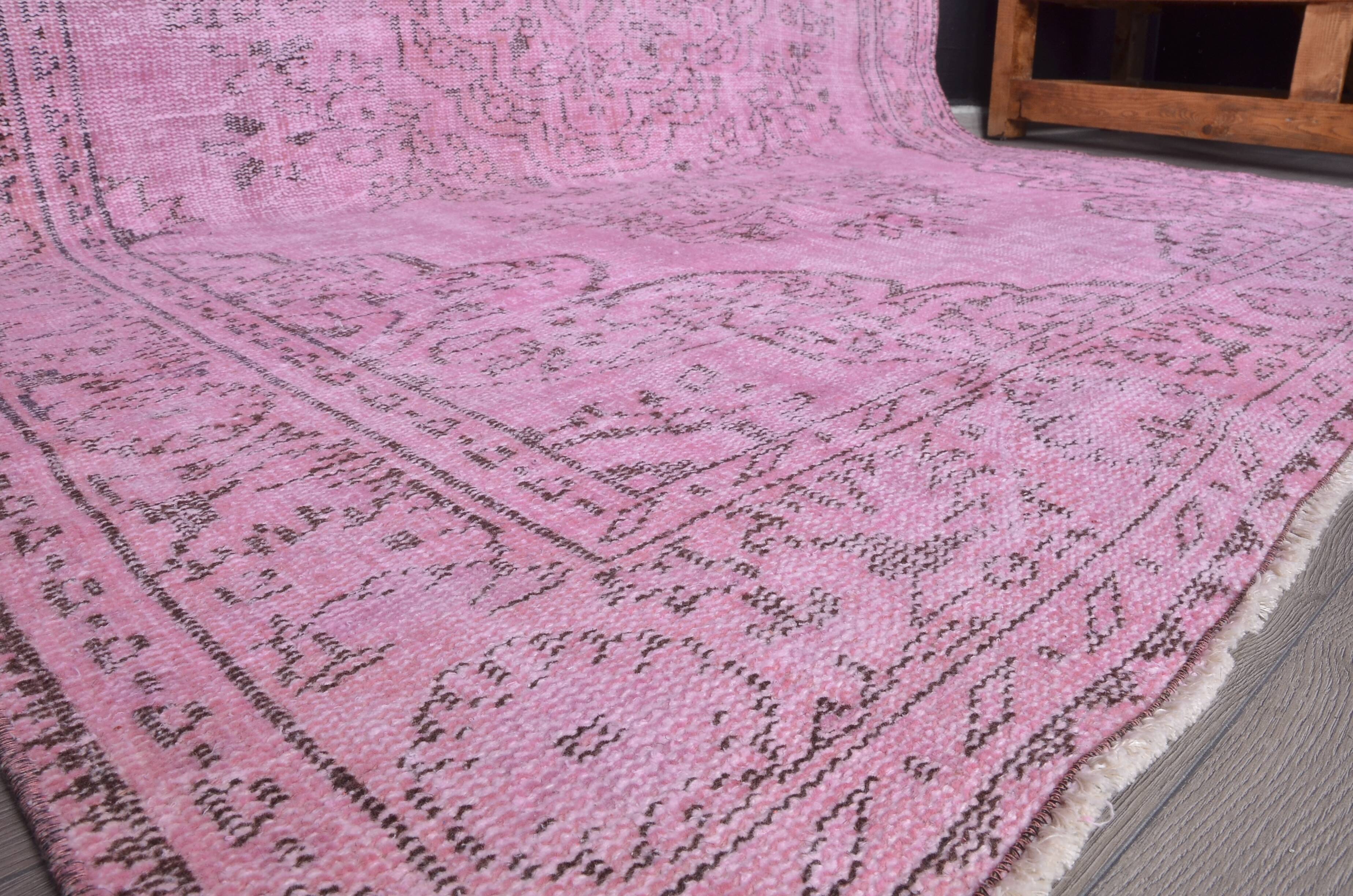 Pink Anatolian Oushak Wool Rug sku 2345