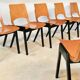 Ensemble de 6 chaises de salle à manger P7 par Roland Rainer pour E & A Pollack, Vienne 1952