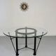 Washington glass table designed by Jean Michel Wilmotte, Ed Academy, 1986