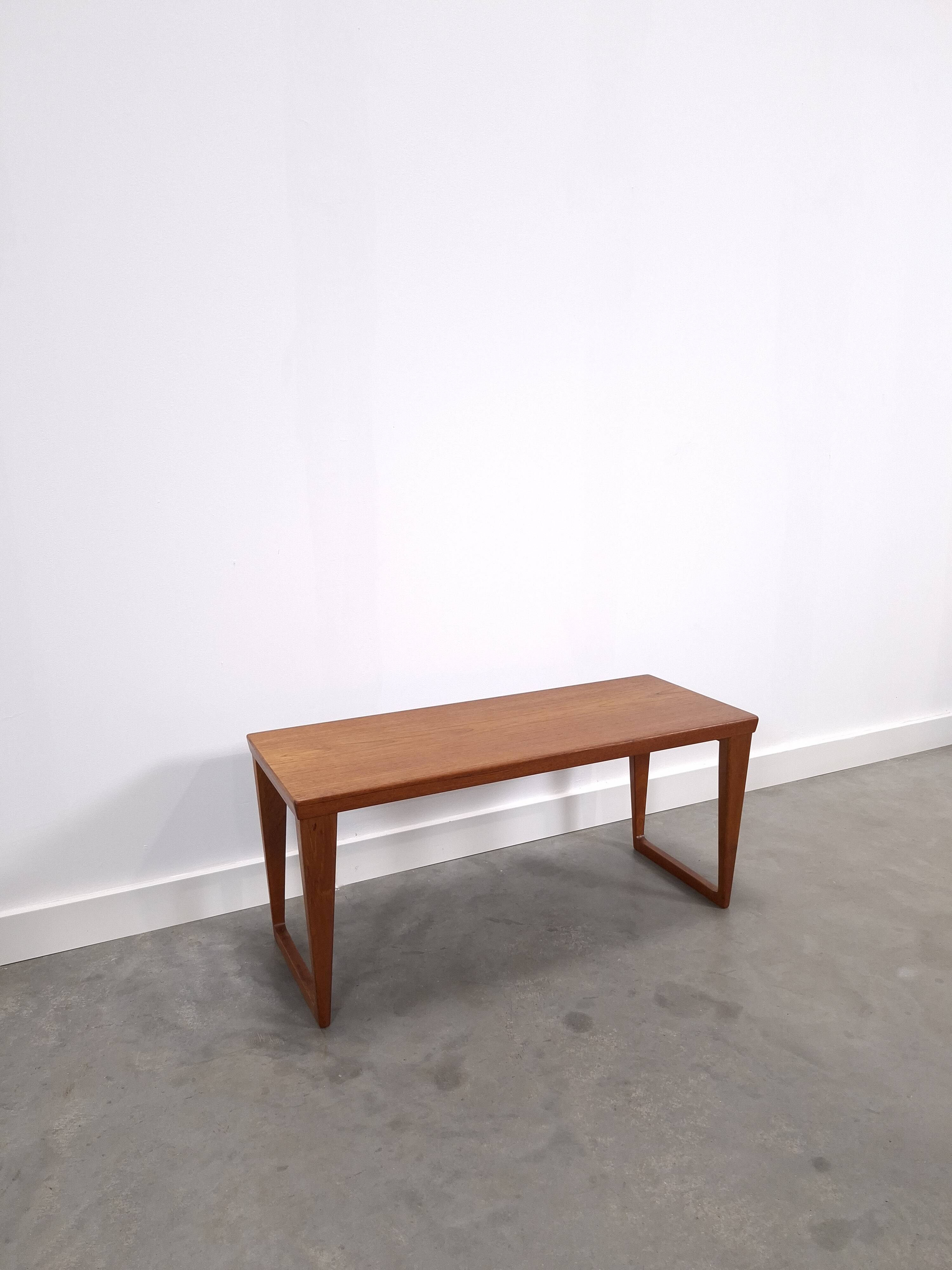 Vintage teak table Kai Kristiansen, Danish design coffee table, model 35