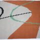 Geometric Kilim Rug with Small Box Design in the Style of Antonin Kybal, 1950s