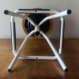 Vintage industrial swivel and height adjustable stool