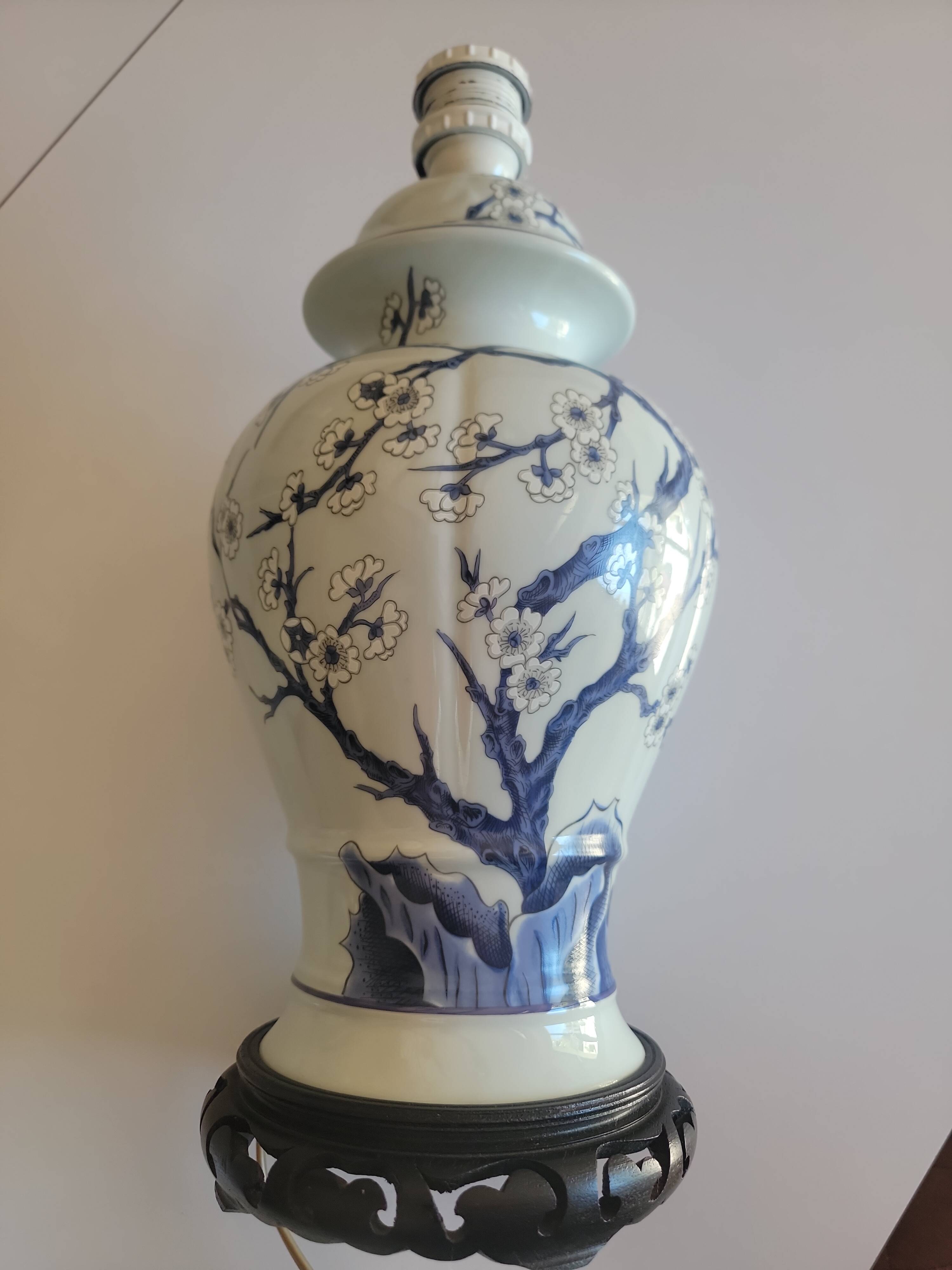 Lamp base porcelain from Paris