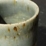 Small straight stoneware vase