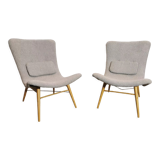 Restored pair of armchairs by Miroslav Navratil