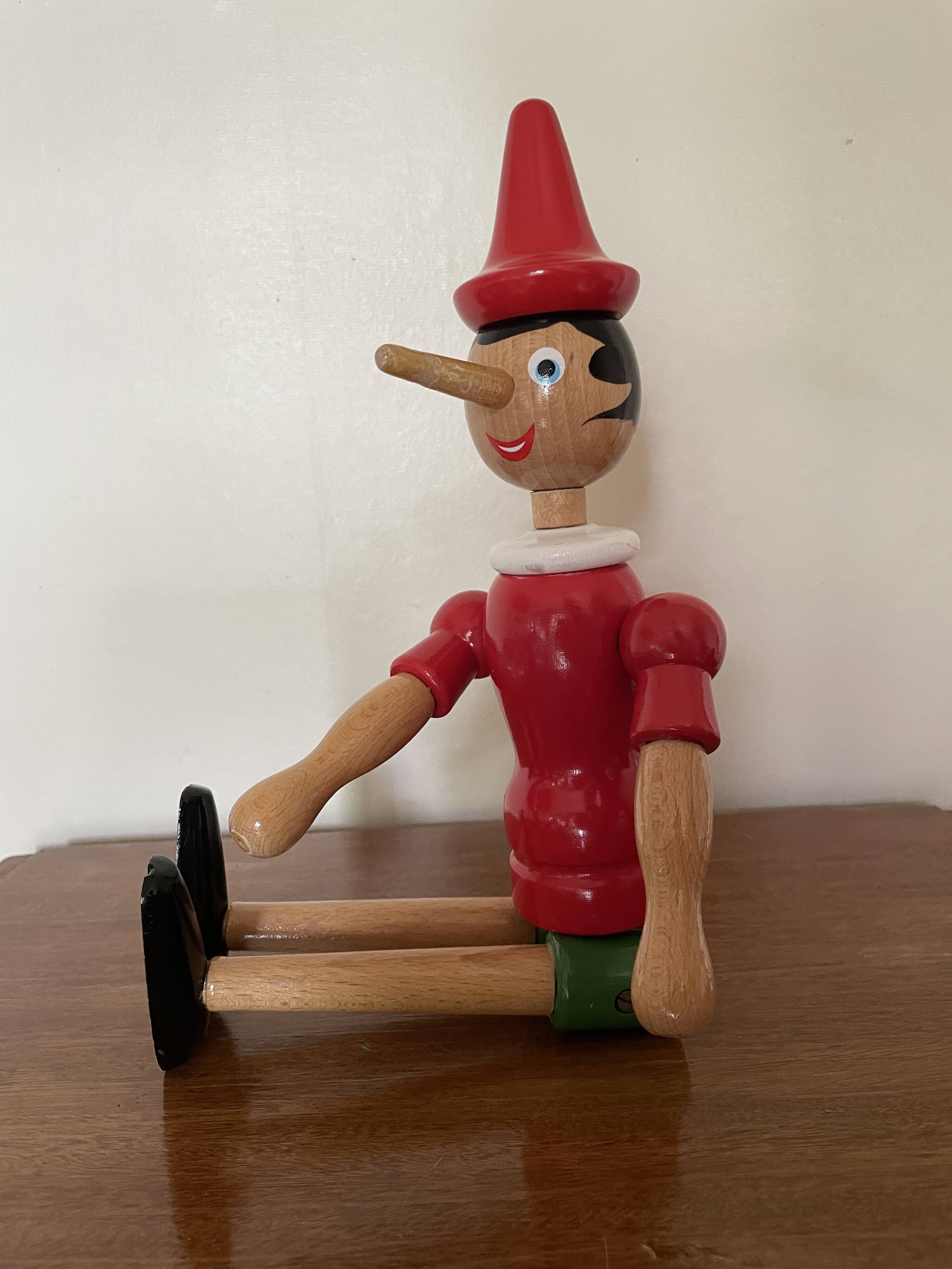 Articulated wooden Pinocchio H40