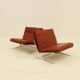 2 Easy Chairs Model BO 561 by Preben Fabricius & Jorgen Kastholm for BO-EX 1960s